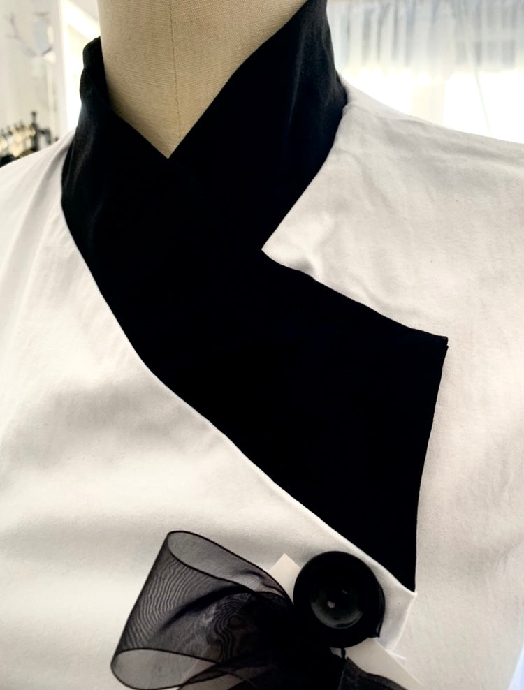 Yasmeen w/ contrast color collar and cuffs -Made to Order